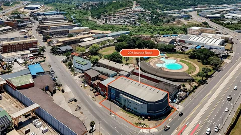 Prime Industrial Site with Office Facility on Auction: 206 Inanda Road, Springfield, Durban