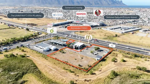 High Visibility  Zoned Land on the N2 on Auction: 5 Reunion Drive, Somerset West, Cape Town